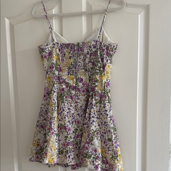 Anthropologie Floral Mini Dress - Yellow, Purple, White - Picture 3 of 3